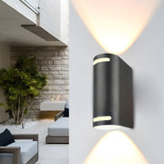 Simple Square Waterproof LED Outdoor Wall Lights with Up and Down Lighting
