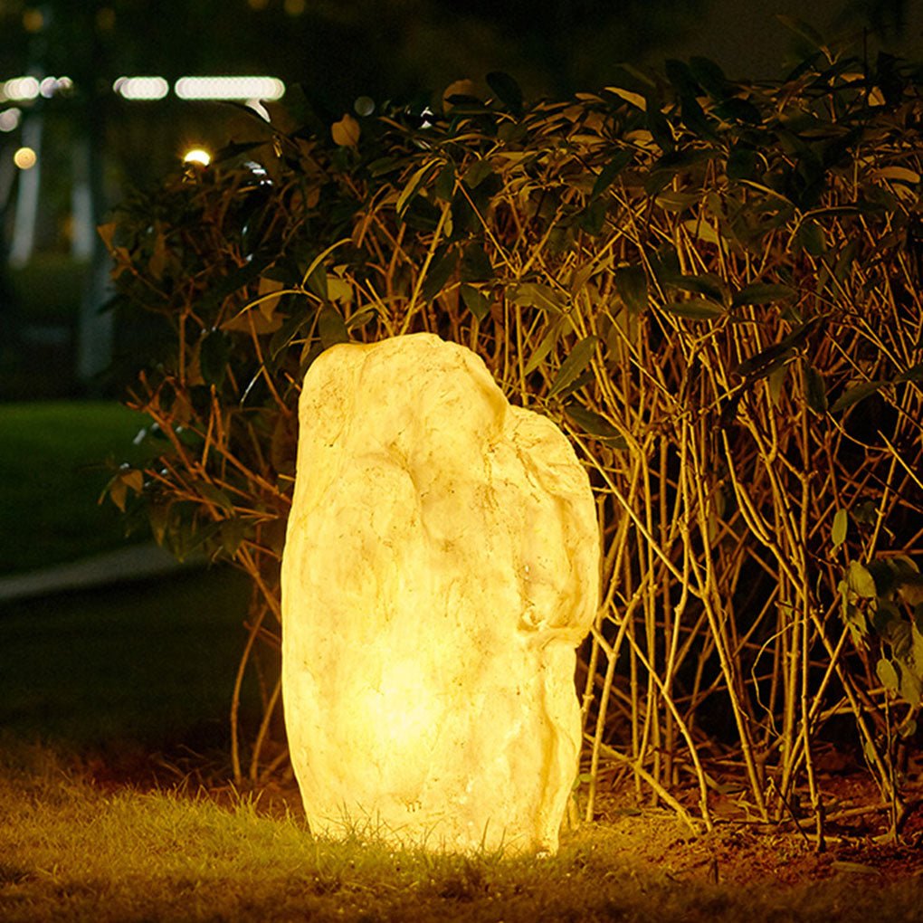 simulated stone resin led landscape lighting decorative outdoor lawn lamp