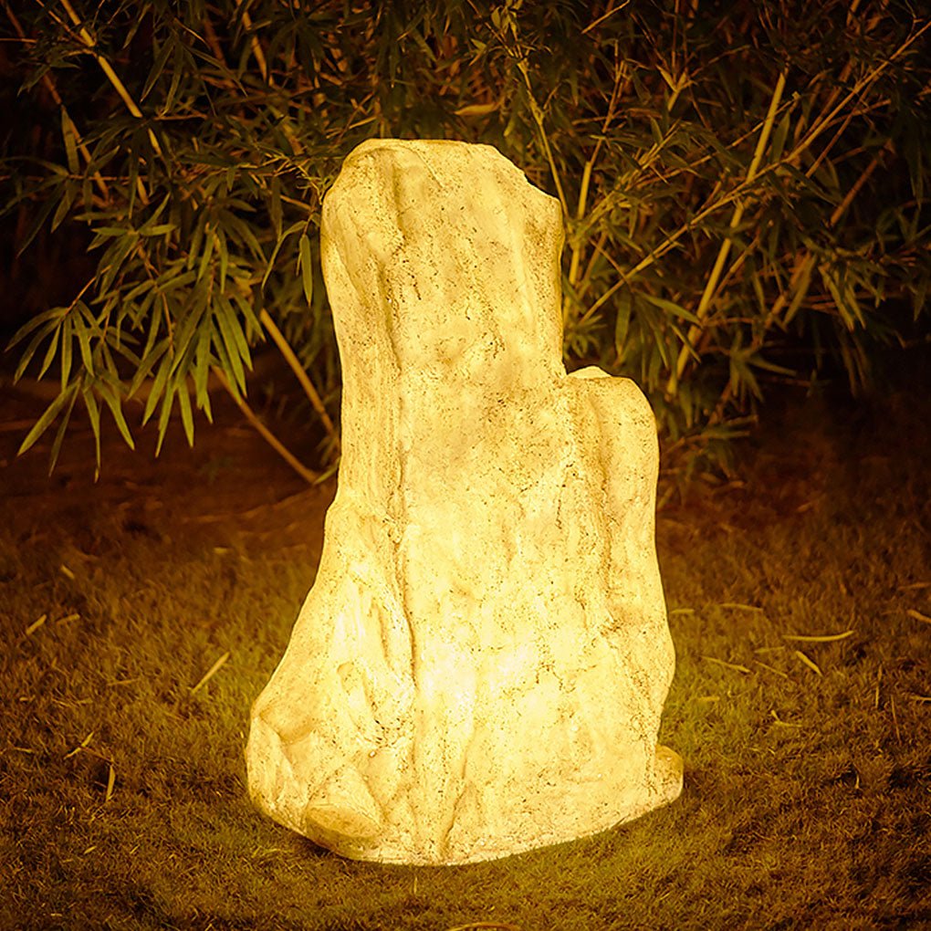 simulated stone resin led landscape lighting decorative outdoor lawn lamp