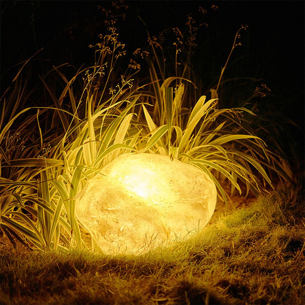 simulated stone resin led landscape lighting decorative outdoor lawn lamp