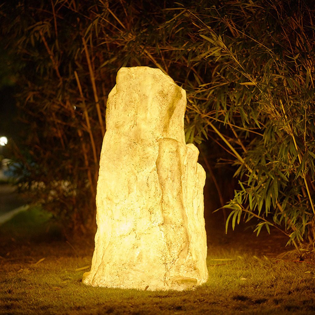 simulated stone resin led landscape lighting decorative outdoor lawn lamp