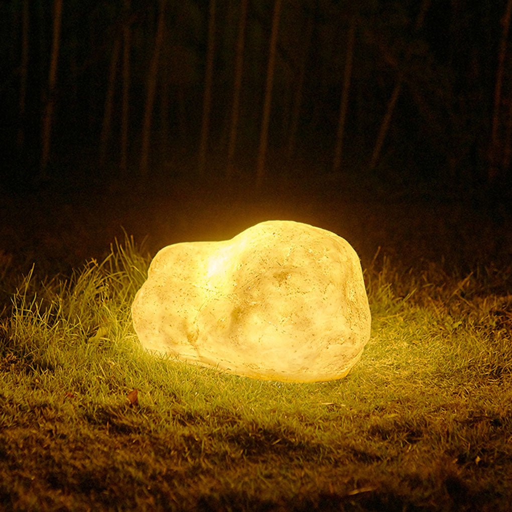 simulated stone resin led landscape lighting decorative outdoor lawn lamp