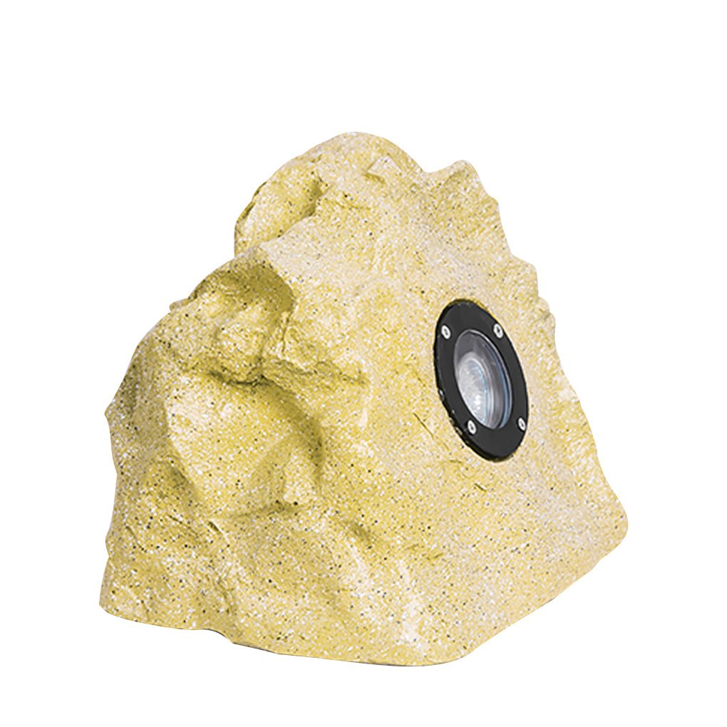 Stone-Inspired Outdoor Garden Light — Resin, Warm White LED, IP54 Weatherproof