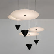 Minimalist Linear Cone Pendant — Aluminum, 1-Light LED, 5W, 30cm & 40cm, 3-Color Temperatures