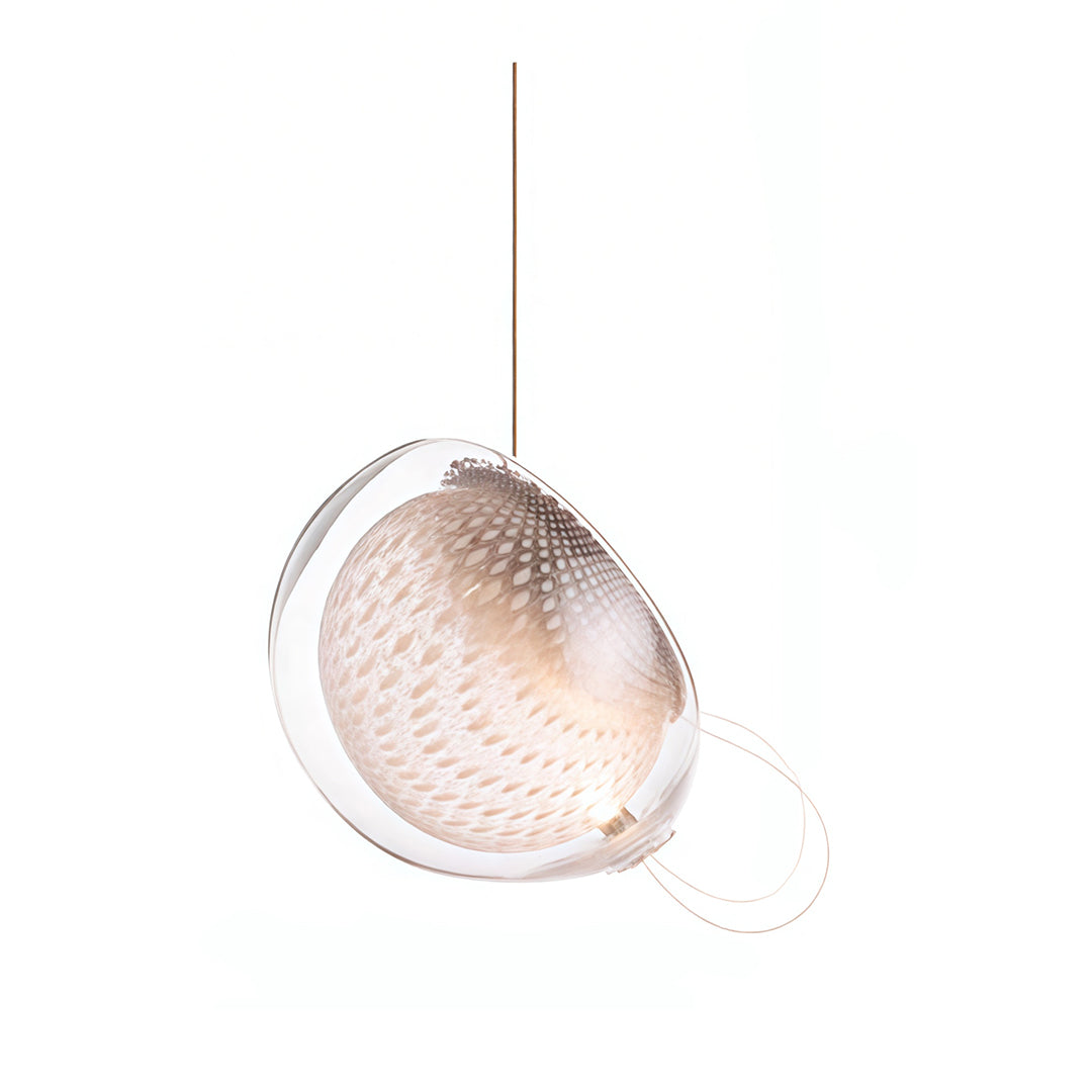 Jellyfish Pendant Light — Chrome Metal, Transparent Glass, G4, 59.1" Adjustable Cord, 2700K–3999K