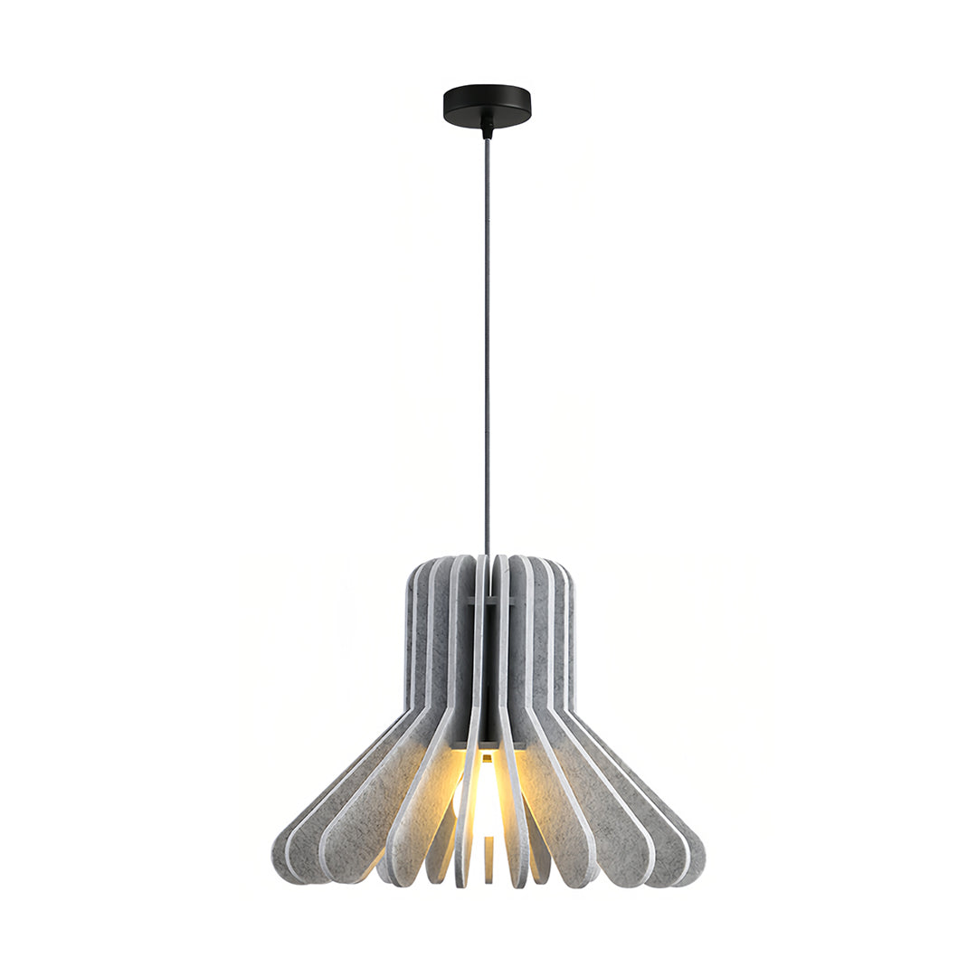Acoustic PET Felt Pendant Light — Iron, Sound-Dampening, E27, 13.8" or 19.7", Adjustable Chain