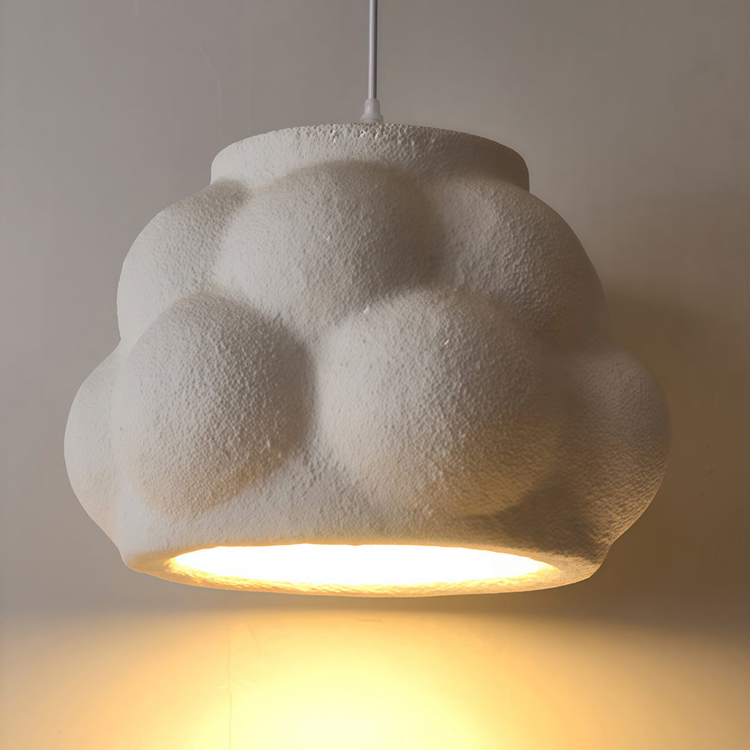 French-Style Single Pendant Light — Metal and Frosted PS Glass, E27, 15.75" Wide, 59.1" Adjustable Chain