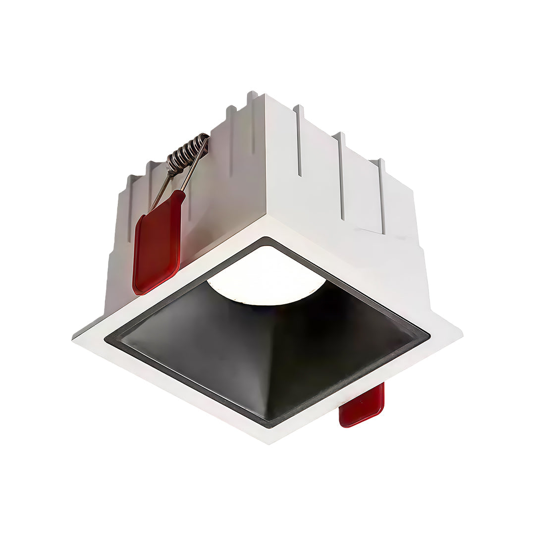 Square Linear Grid LED Recessed Downlight — Aluminum, Anti-Glare, 7W–24W, 3000K / 4000K / 6000K, Single or Double Head