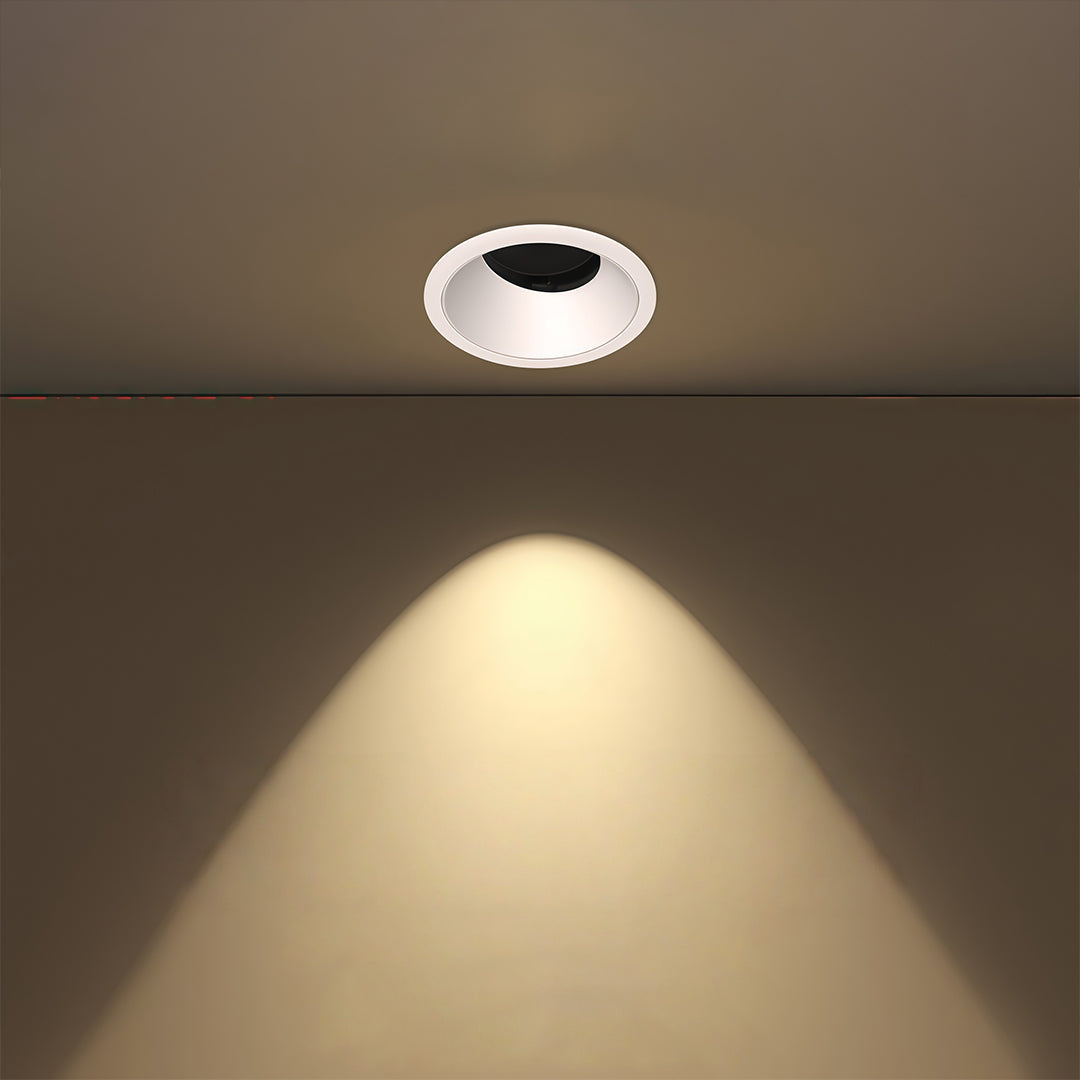 Deep Recessed COB Full-Spectrum Accent Spotlight — Aluminum & Acrylic, 7W / 10W, 3000K / 4000K, 60mm, 30° Adjustable