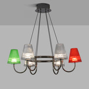 Branch Chandelier — Glass, 6/8/10-Light, Multi-Layer, Tri-Color Dimming, Adjustable Height