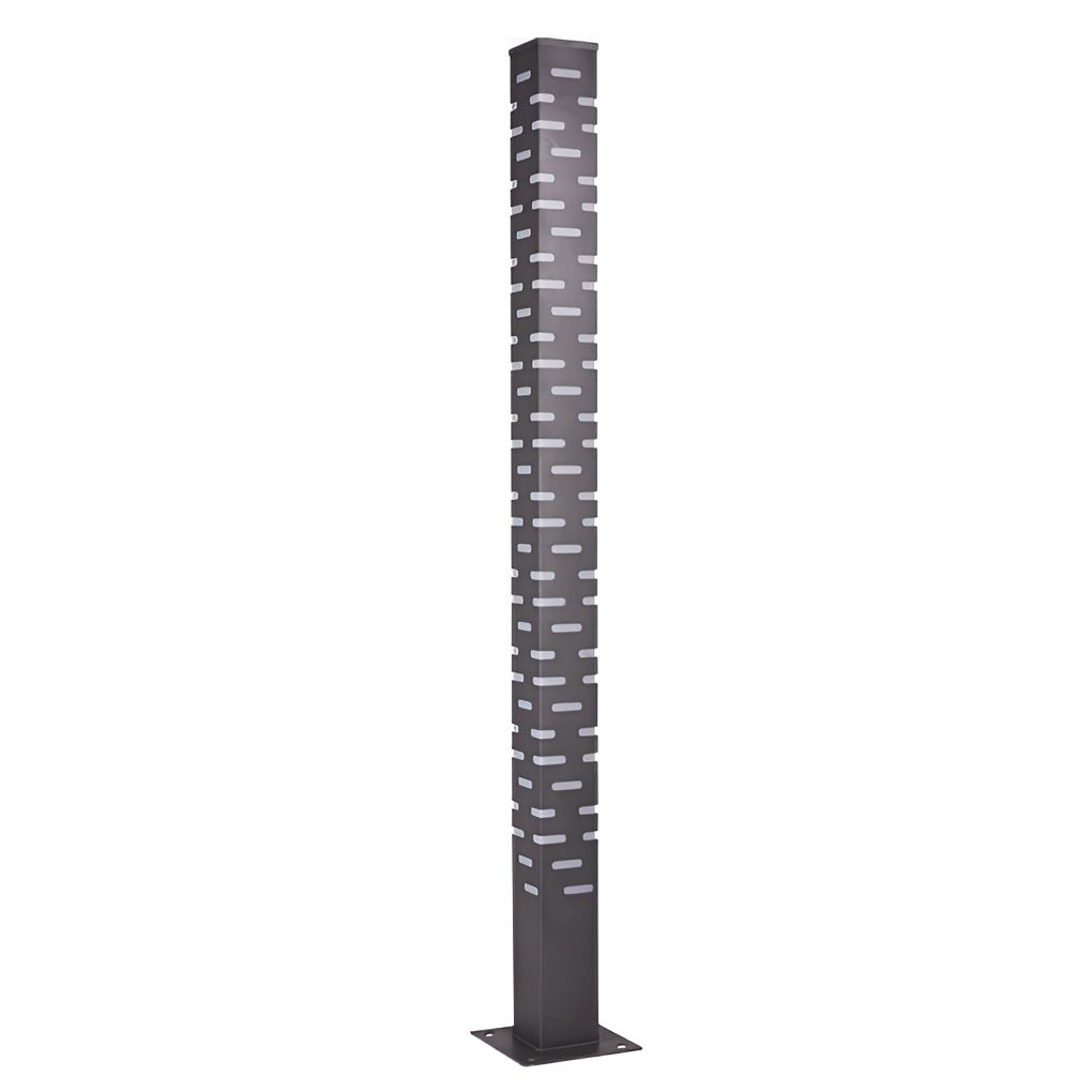 sleek and durable modern rectangular outdoor bollard lights