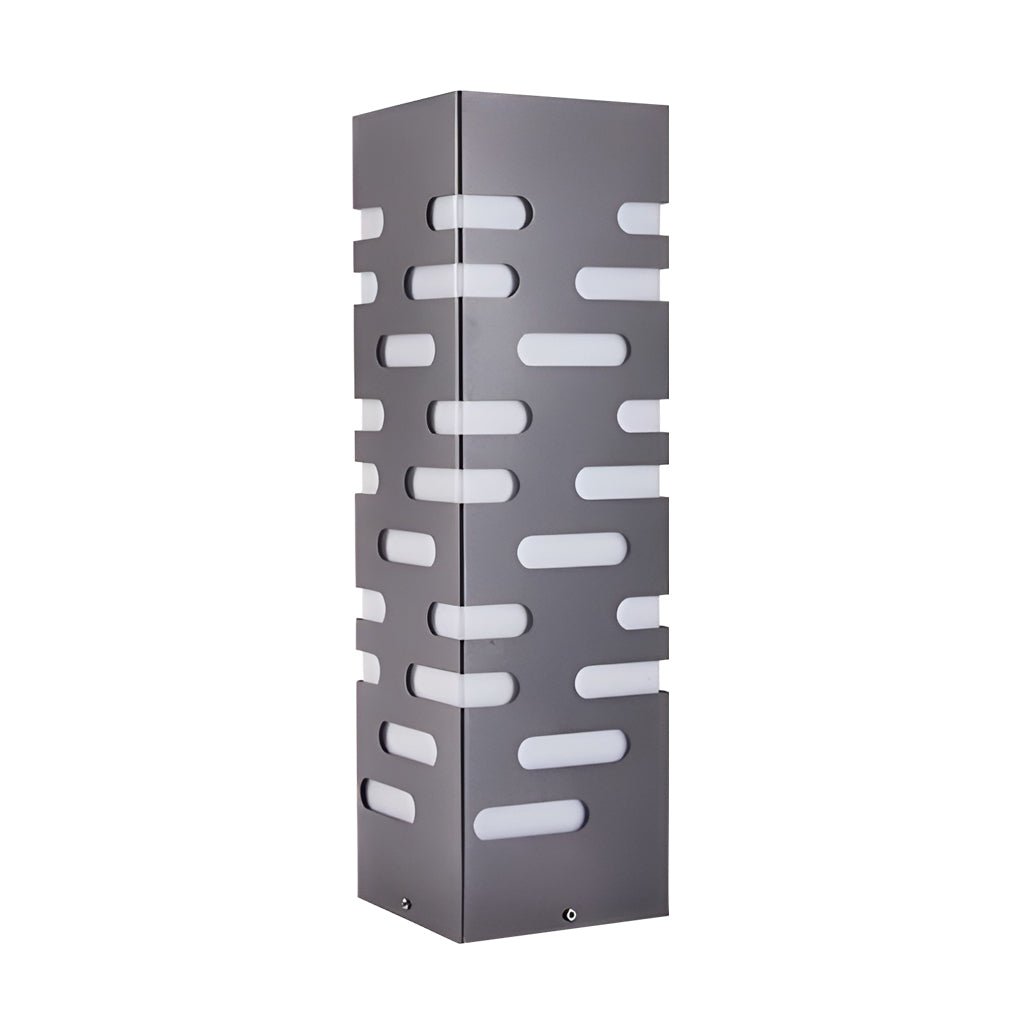 sleek and durable modern rectangular outdoor bollard lights