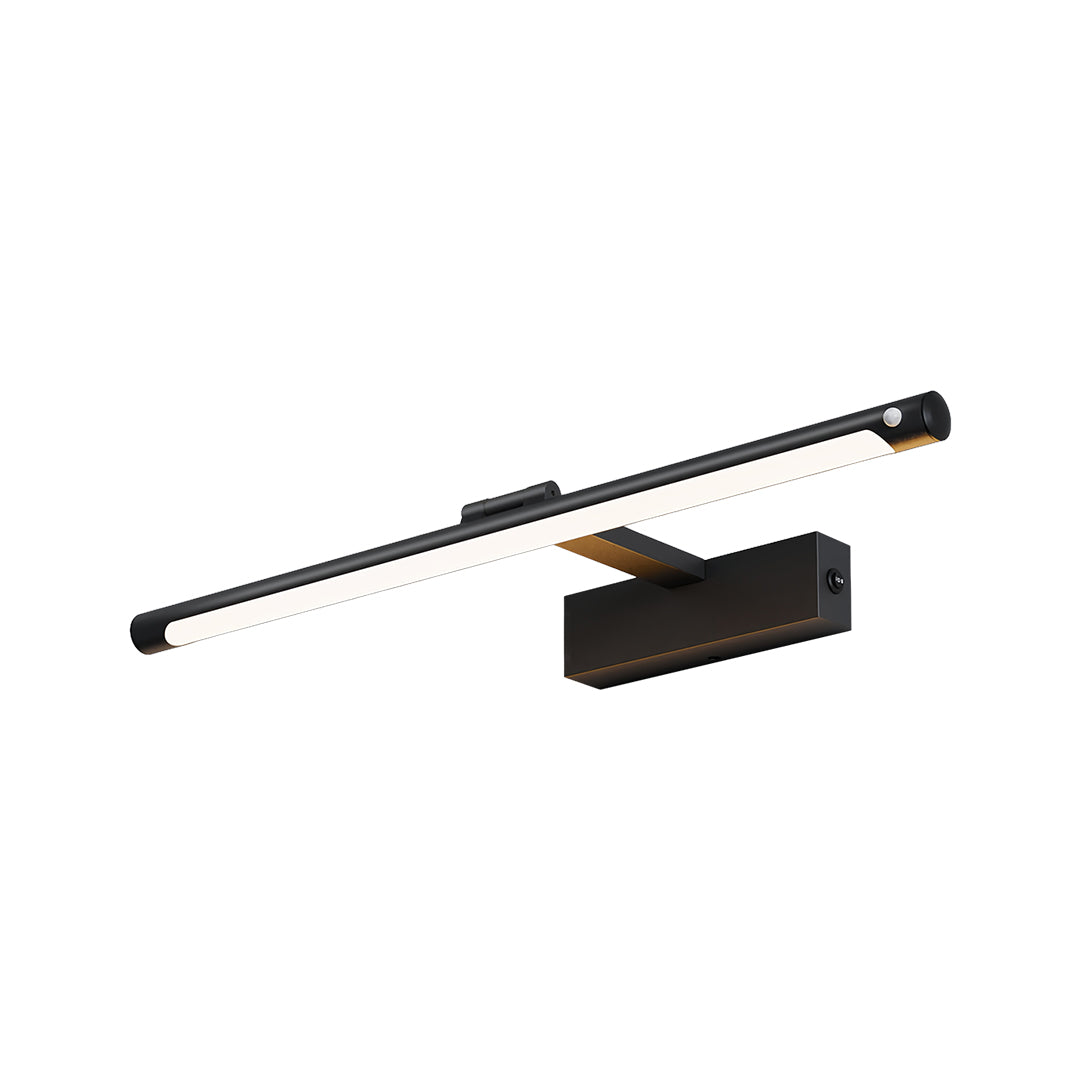 Minimalist Linear Vanity Light Bar — Iron and Acrylic, LED 4000K, Motion Sensor, 3-Mode, 16" / 24" / 32"