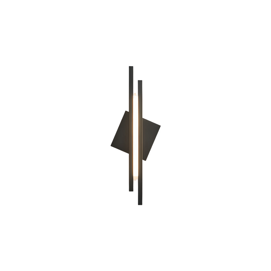 Geometric Diamond Linear Wall Sconce — Copper & Acrylic, 9W/10W/16W, 3-Step Dimming (3000K/4500K/6000K), Black/Gold Finish