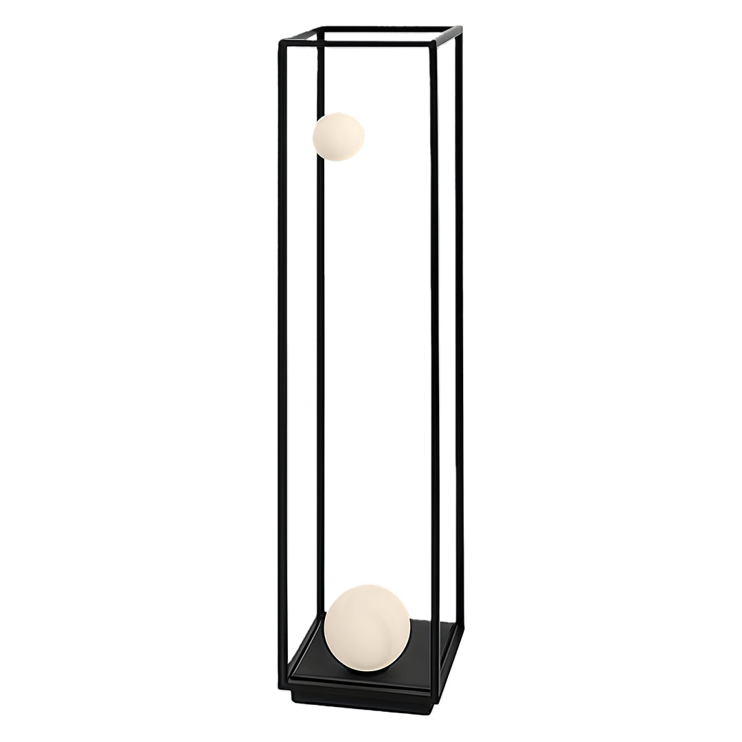 Outdoor Bollard Light — Black Aluminum, Plug-in or Solar, LED, IP54, 27.6" or 40.6"