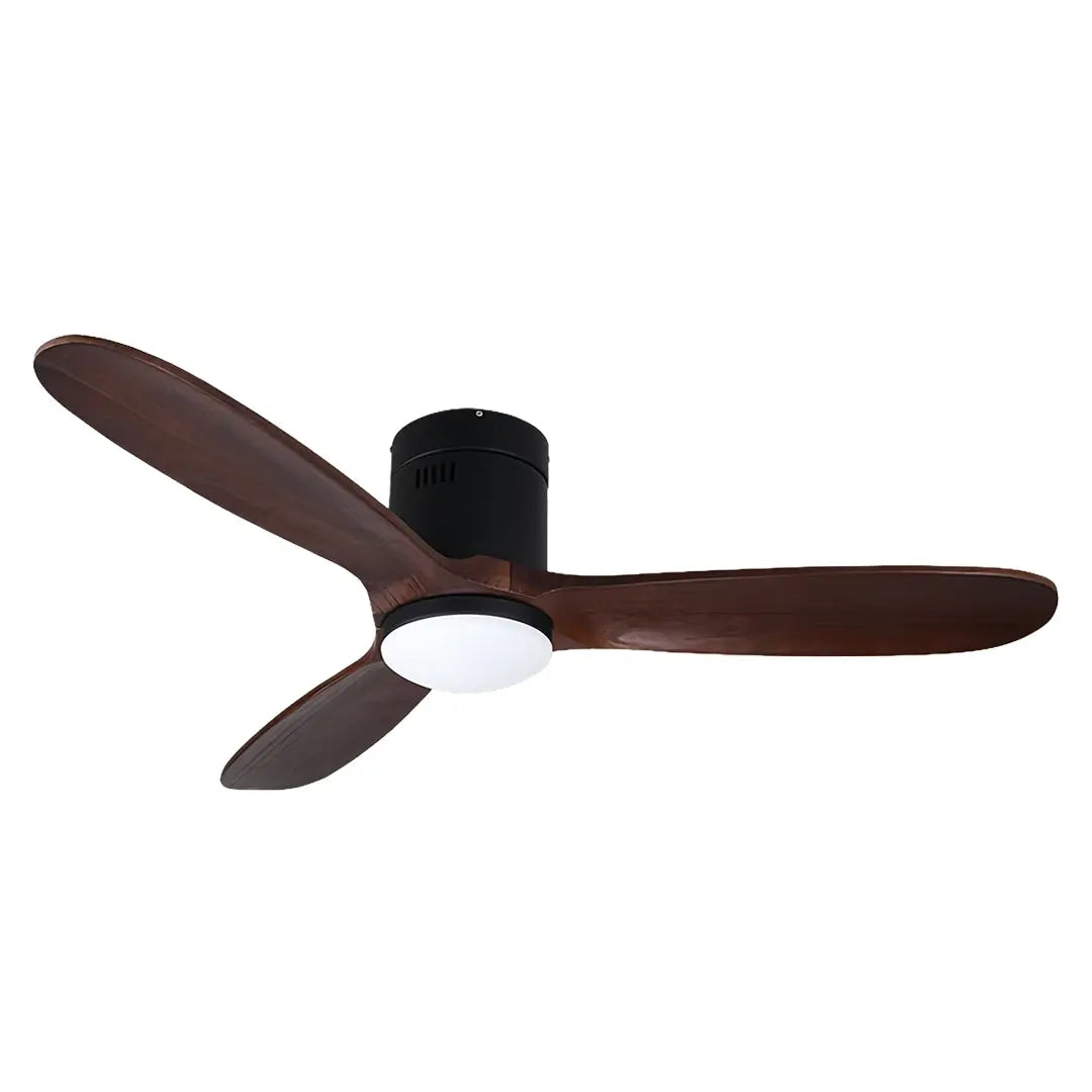 3-Blade Ceiling Fan with Light and Remote Control - Quiet DC Motor Design Luxe