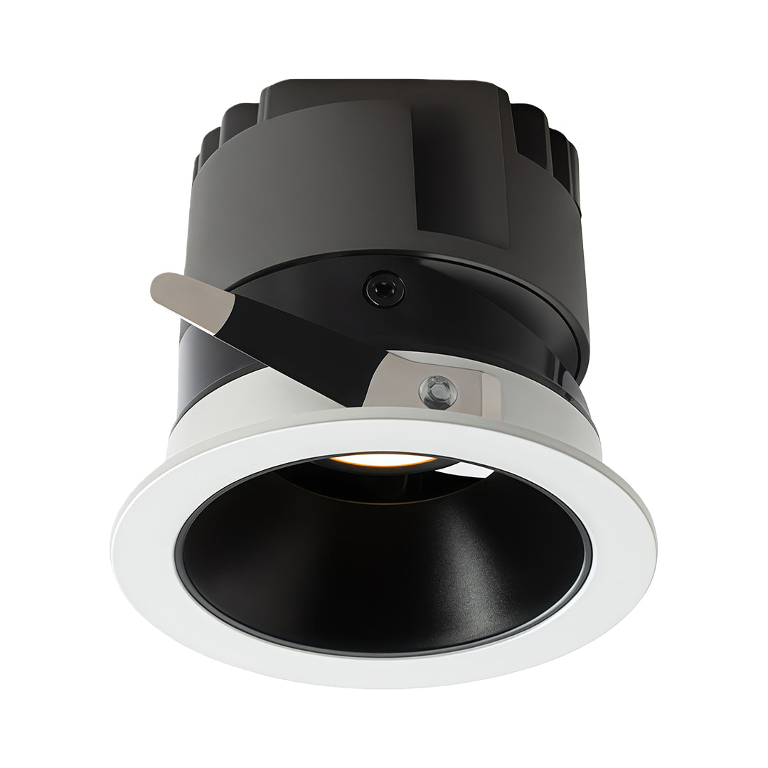 Deep Anti-Glare LED Recessed Spotlight — Die-Cast Aluminum, Ra98 CRI, 7W/10W/12W, 3000K/4000K/6000K, Black or White