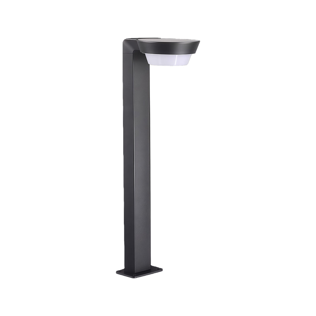 Modern Aluminum LED Path Light — Solar or Hardwired, IP54, Dusk-to-Dawn, 15.7" or 23.6"