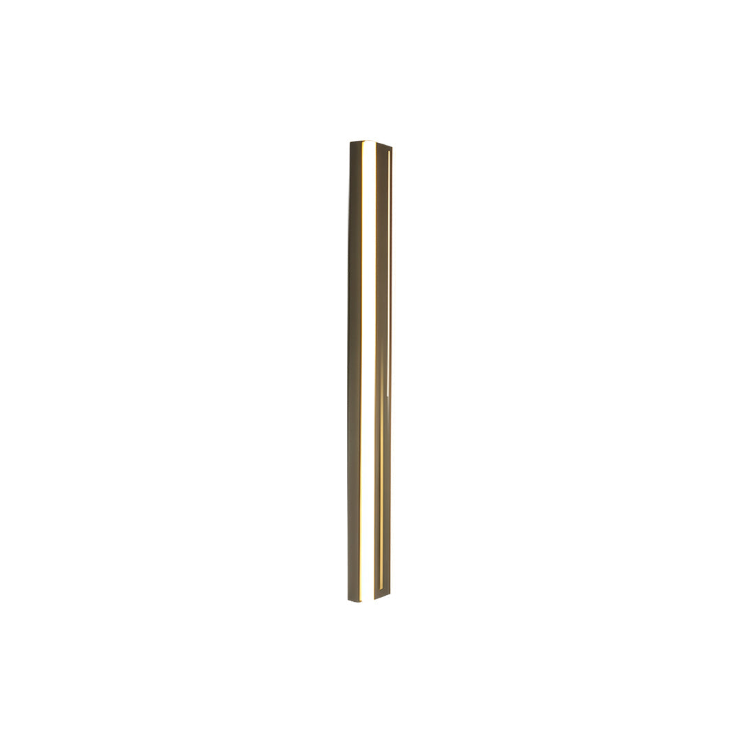 Modern Linear Outdoor Wall Sconce — Black Iron, Acrylic, LED, 3-Step Dimming, IP65, 16W–48W, 5 Sizes