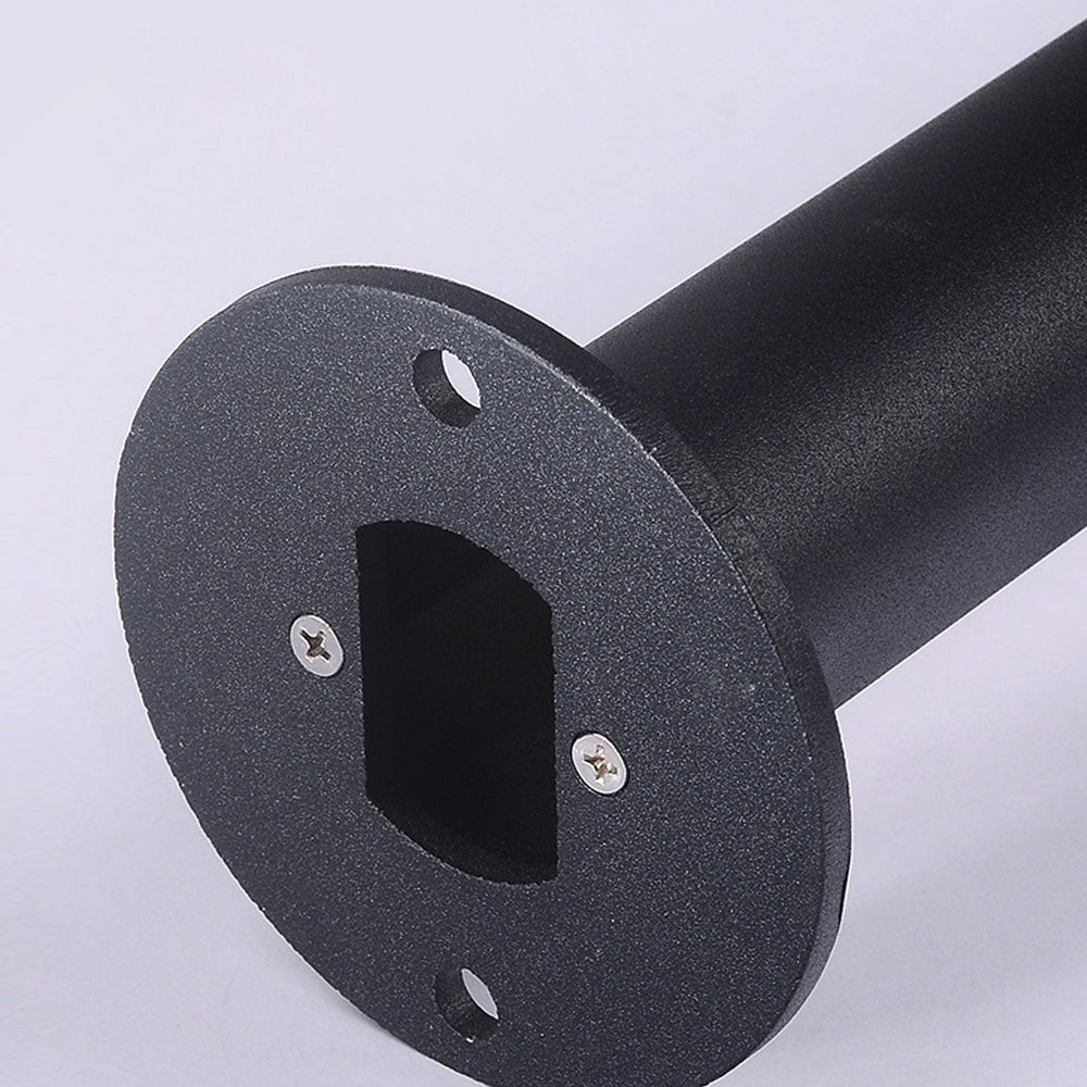 Cylinder Solar Path Light — Black Aluminum, LED, Adjustable Spike or Base, IP65, 3000K