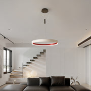 Minimalist Ring Chandelier — Iron & Aluminum, 80W LED, 15.8" to 31.5" Diameter