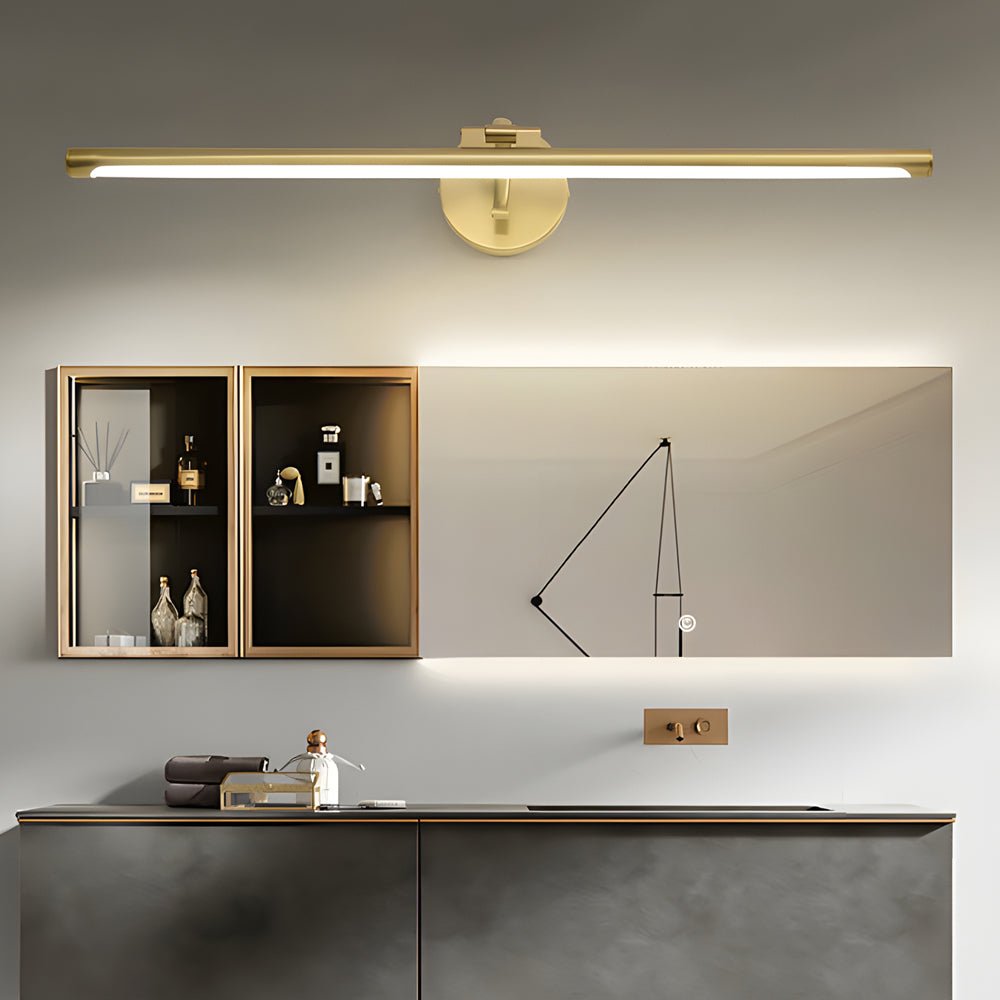 Rotatable Copper LED Vanity Light Bar — Copper or Black, 3-Step Dimming, 3000K/4500K/6000K, Over-Mirror