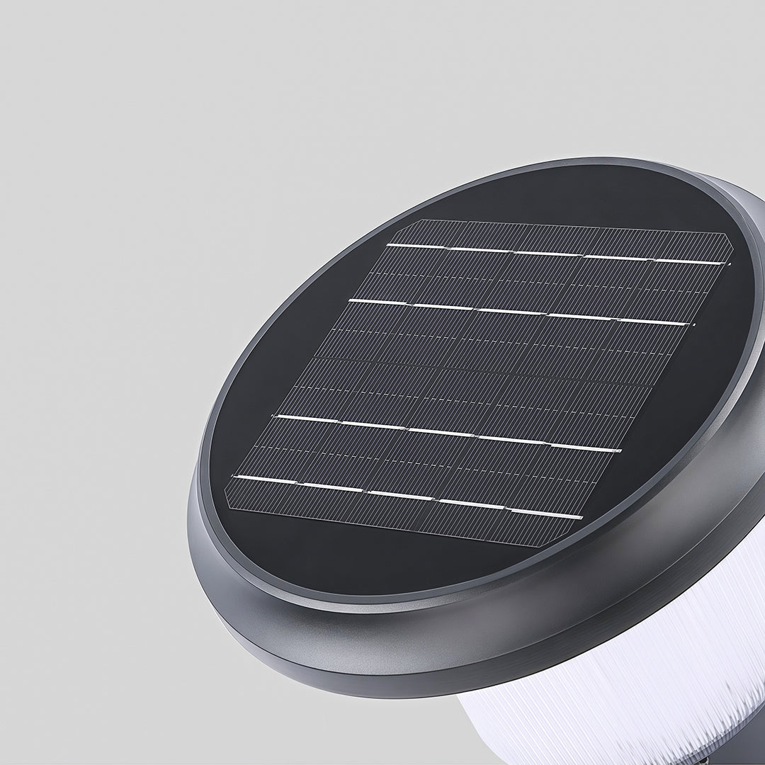 Outdoor Pillar Light — Aluminum, Solar or Hardwired E27, IP65 Weatherproof, Black / Gray