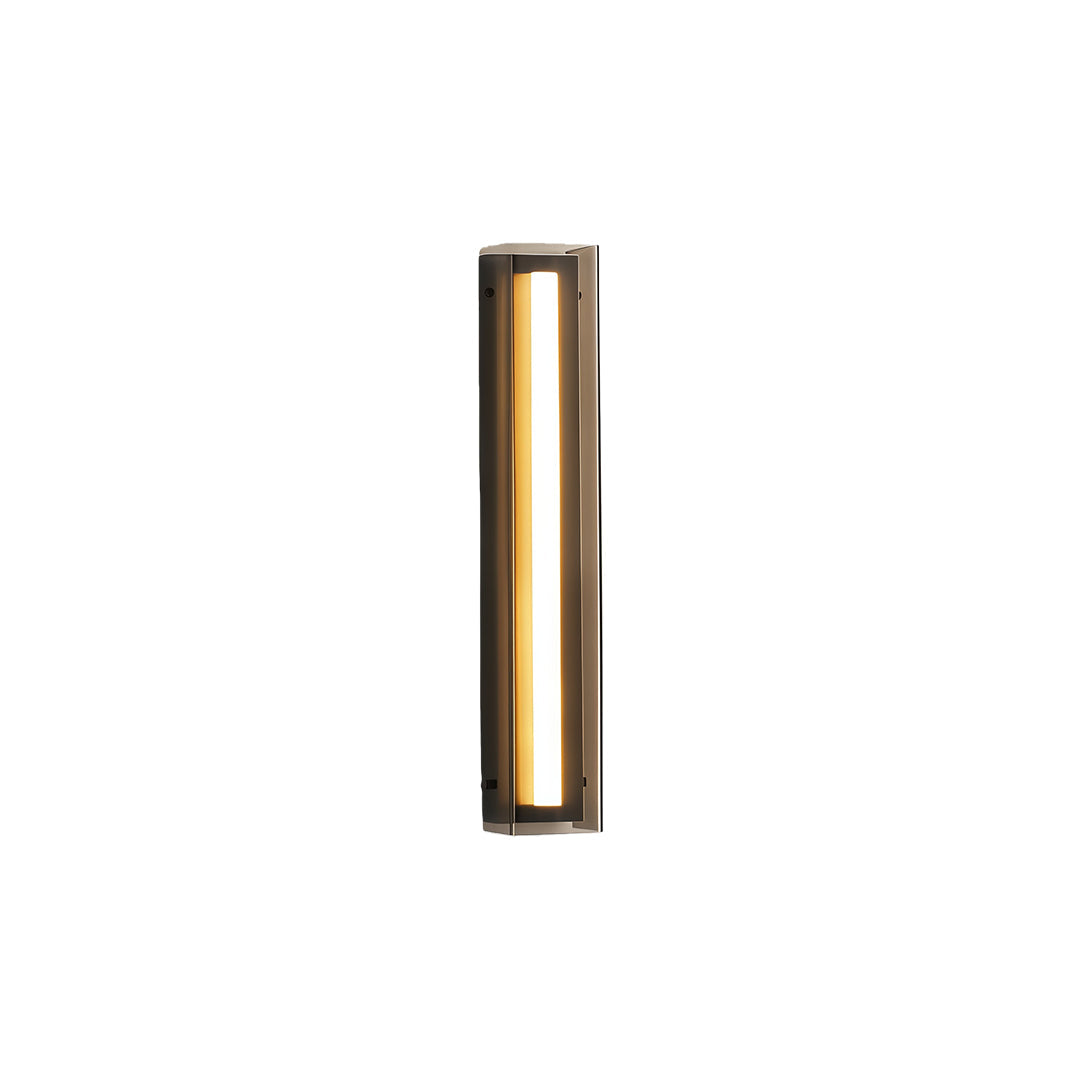 Minimalist Modular Linear Wall Sconce — Black Iron, Smoky Acrylic, LED, Three-Color Dimming, 11.8"–49.6"