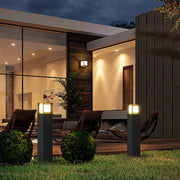 sleek weatherproof classic led tall bollard lights for landscape path lighting