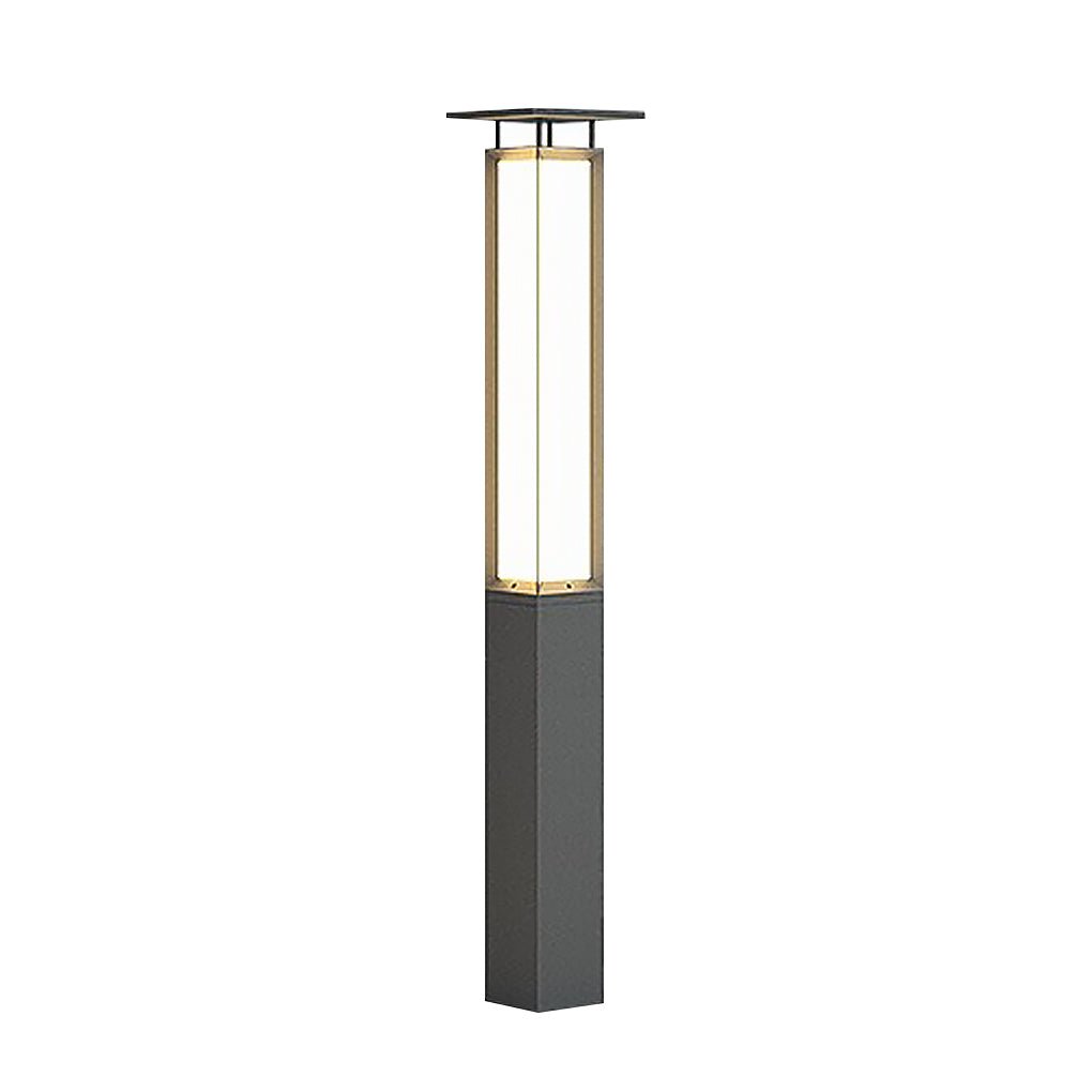 sleek weatherproof classic led tall bollard lights for landscape path lighting