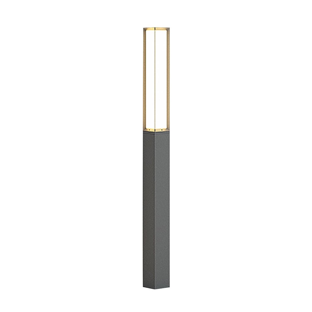 sleek weatherproof classic led tall bollard lights for landscape path lighting