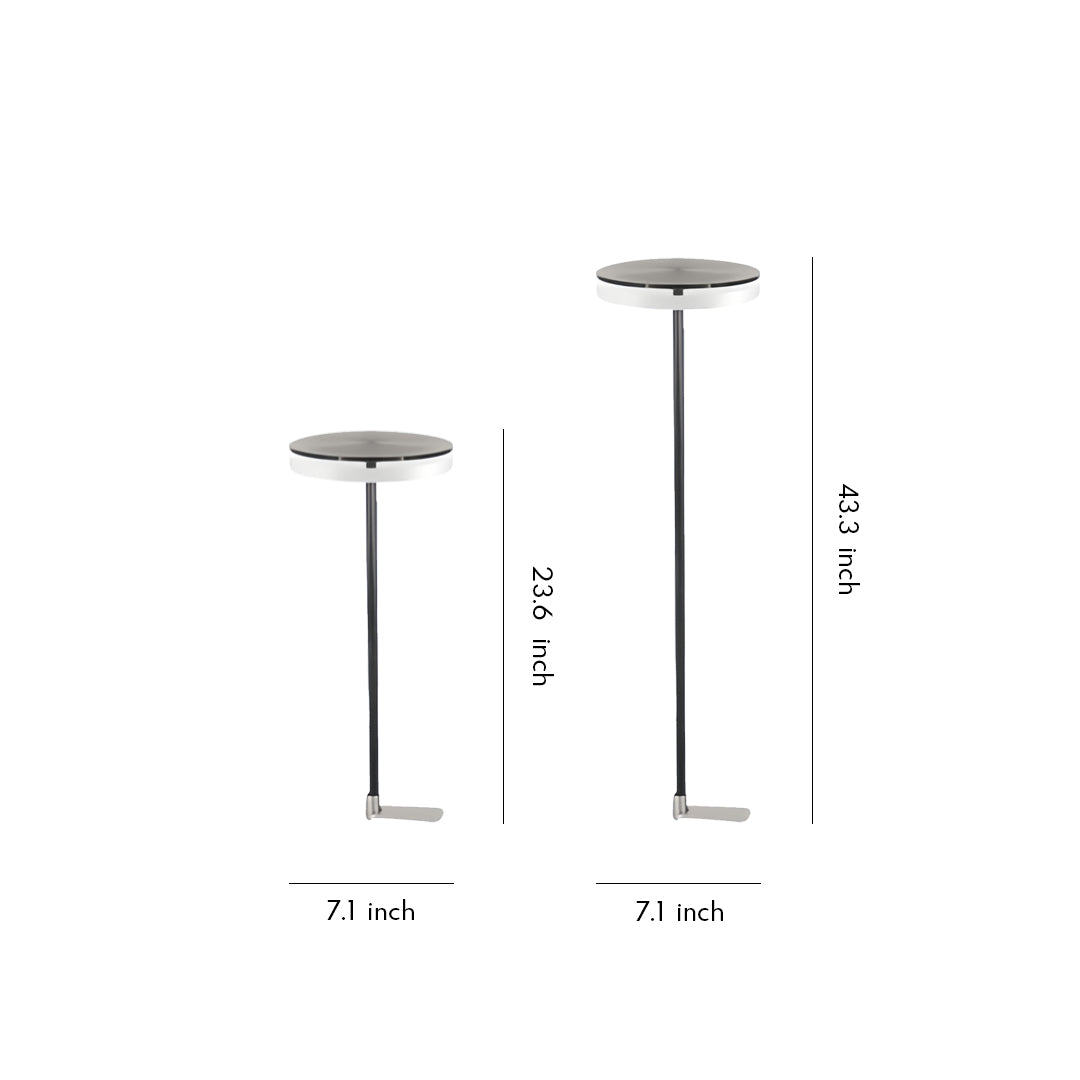 High-Pole Outdoor Path Light — Stainless Steel, Acrylic Shade, LED Warm White, IP65 Weatherproof
