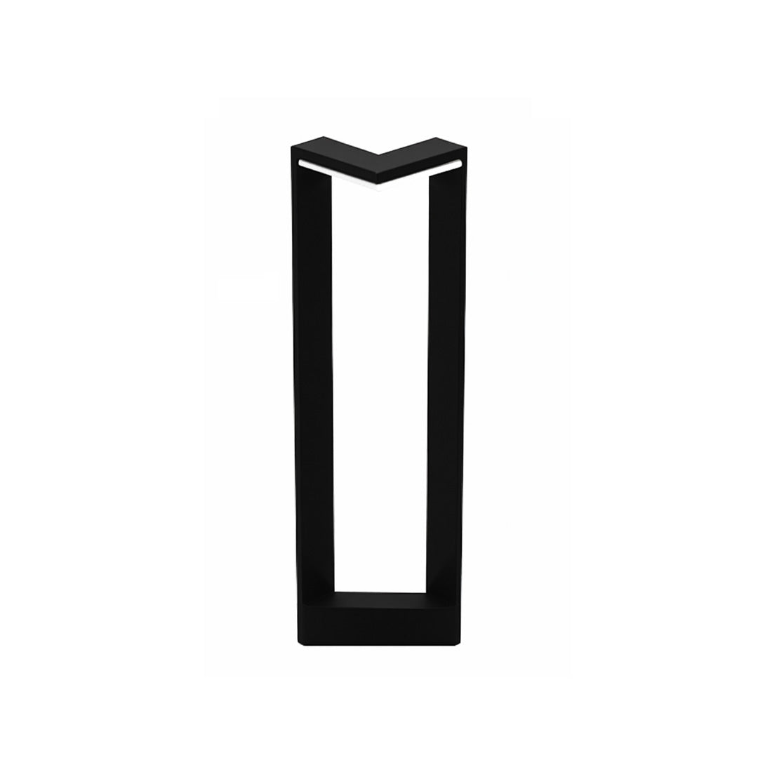Square Outdoor Bollard Light — Stainless Steel, Black, LED, IP65, 6W / 10W, Warm White 3000K