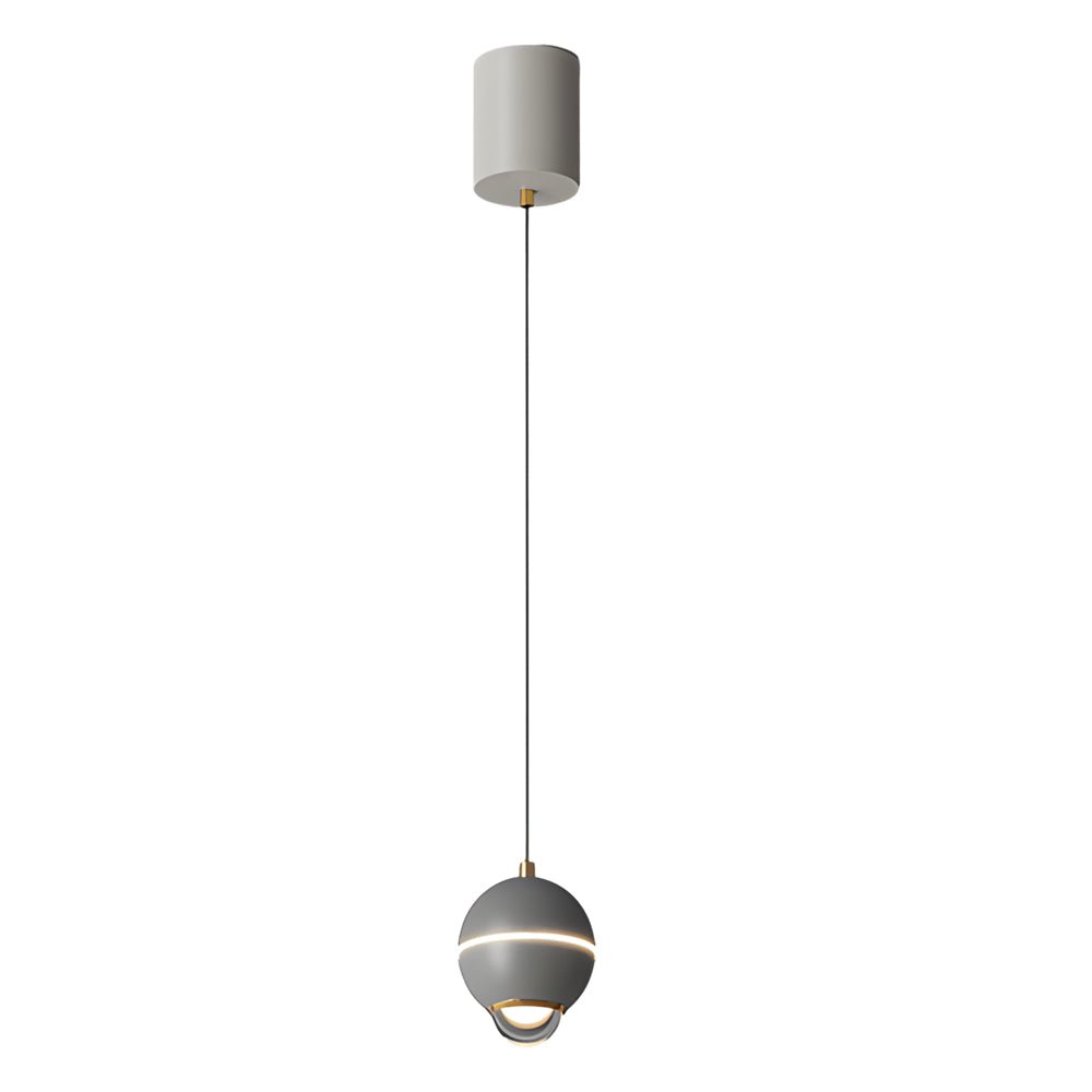 modern pendant lights with small metal balls and 3 step dimming spotlights