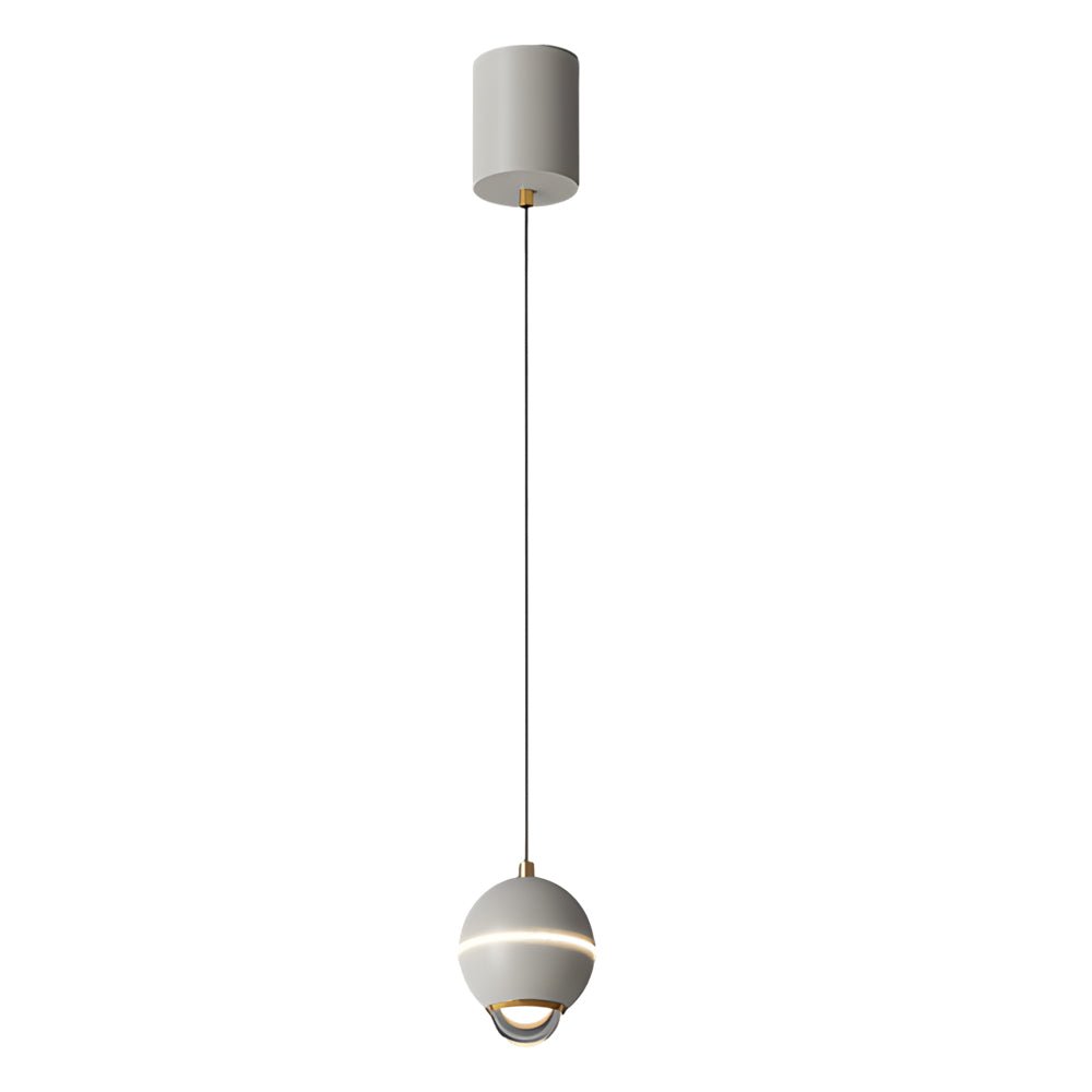 modern pendant lights with small metal balls and 3 step dimming spotlights