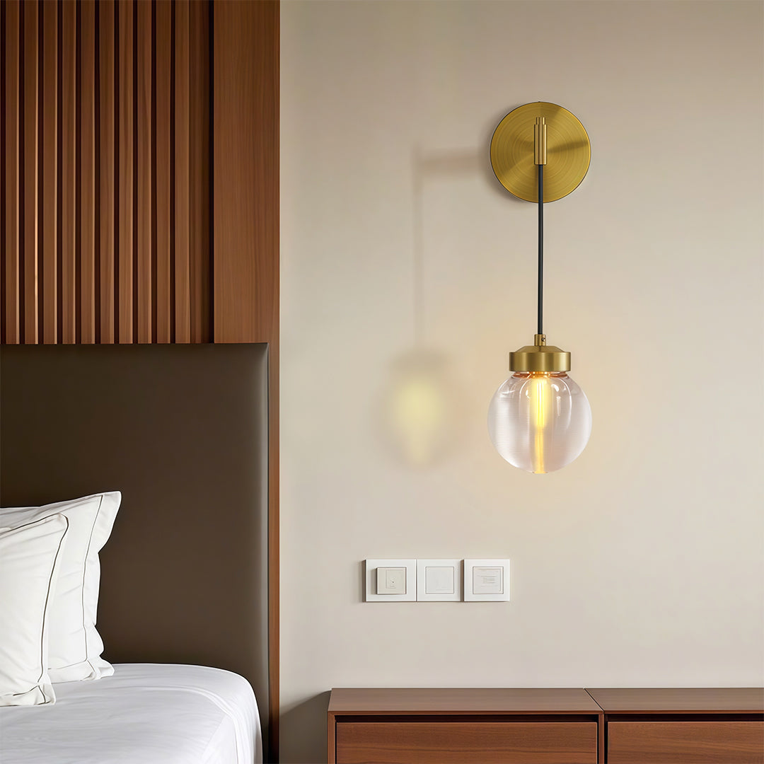 Modern Minimalist Glass Lamp - Wall-Mounted Hanging Light