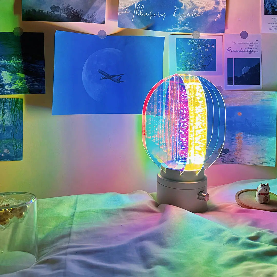 Unique Artistic LED Table Lamps - Colorful Aluminum Decorative Lighting Luxe