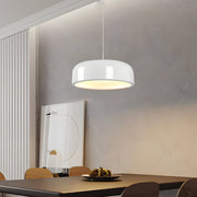 Smithfield Round Pendant Light — Aluminum & Acrylic, 3-Step Dimming LED, Black or White, 13.8" / 18.9" / 23.6"