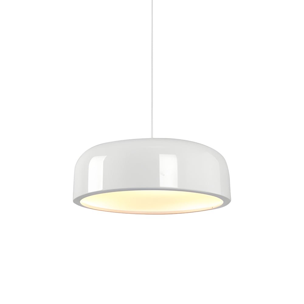 Smithfield Round Pendant Light — Aluminum & Acrylic, 3-Step Dimming LED, Black or White, 13.8" / 18.9" / 23.6"