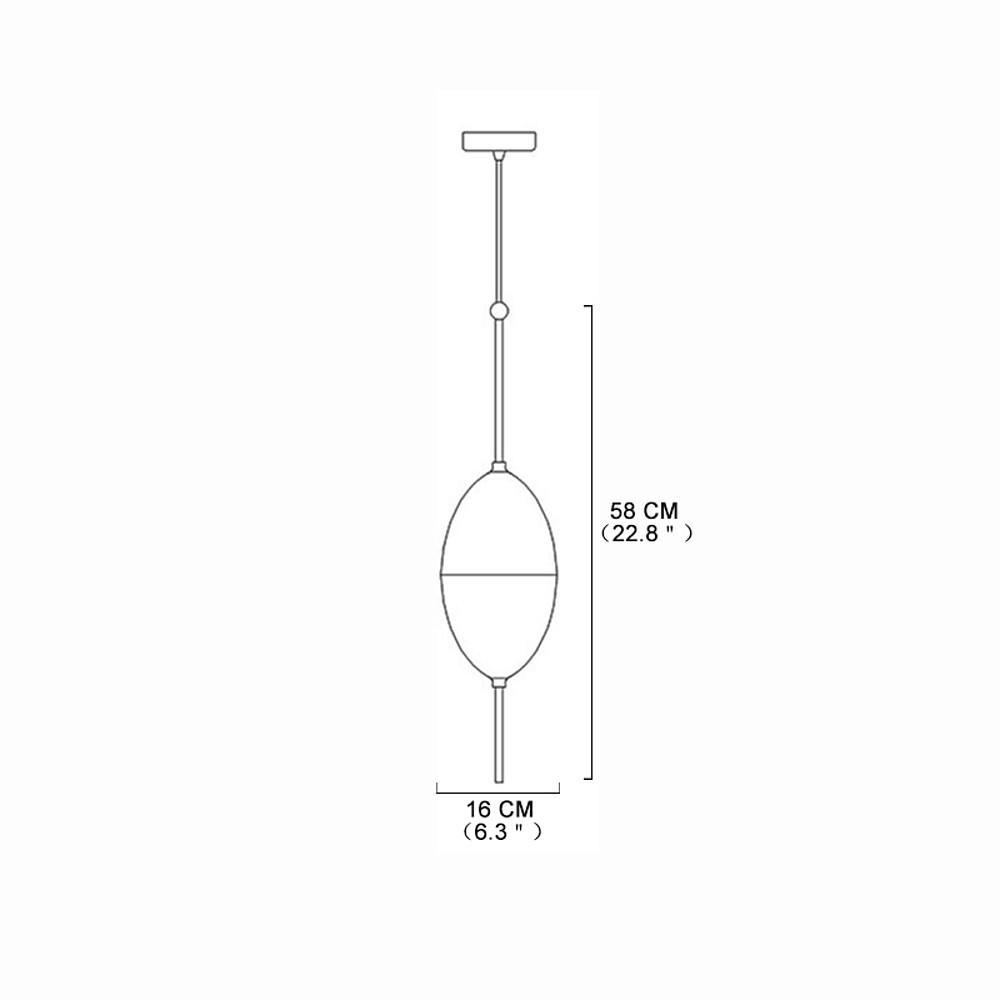 Gradient Blue Glass Mini Pendant — Modern Industrial, 1-Light, 4" Shade, 59" Adjustable Cord