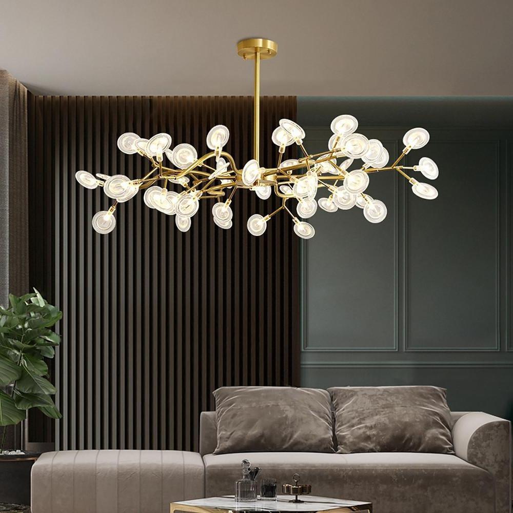 Firefly Sputnik Chandelier — Aluminum & Acrylic, LED, 27/36/45/54-Light, 3000–6500K