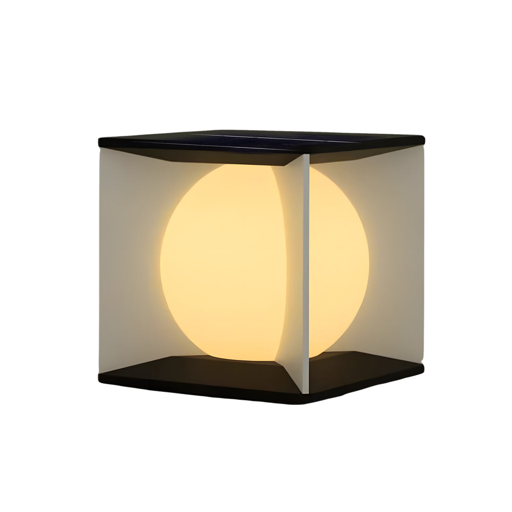 Square Waterproof Outdoor Pillar Lights with Acrylic Lampshade in Stainless Steel