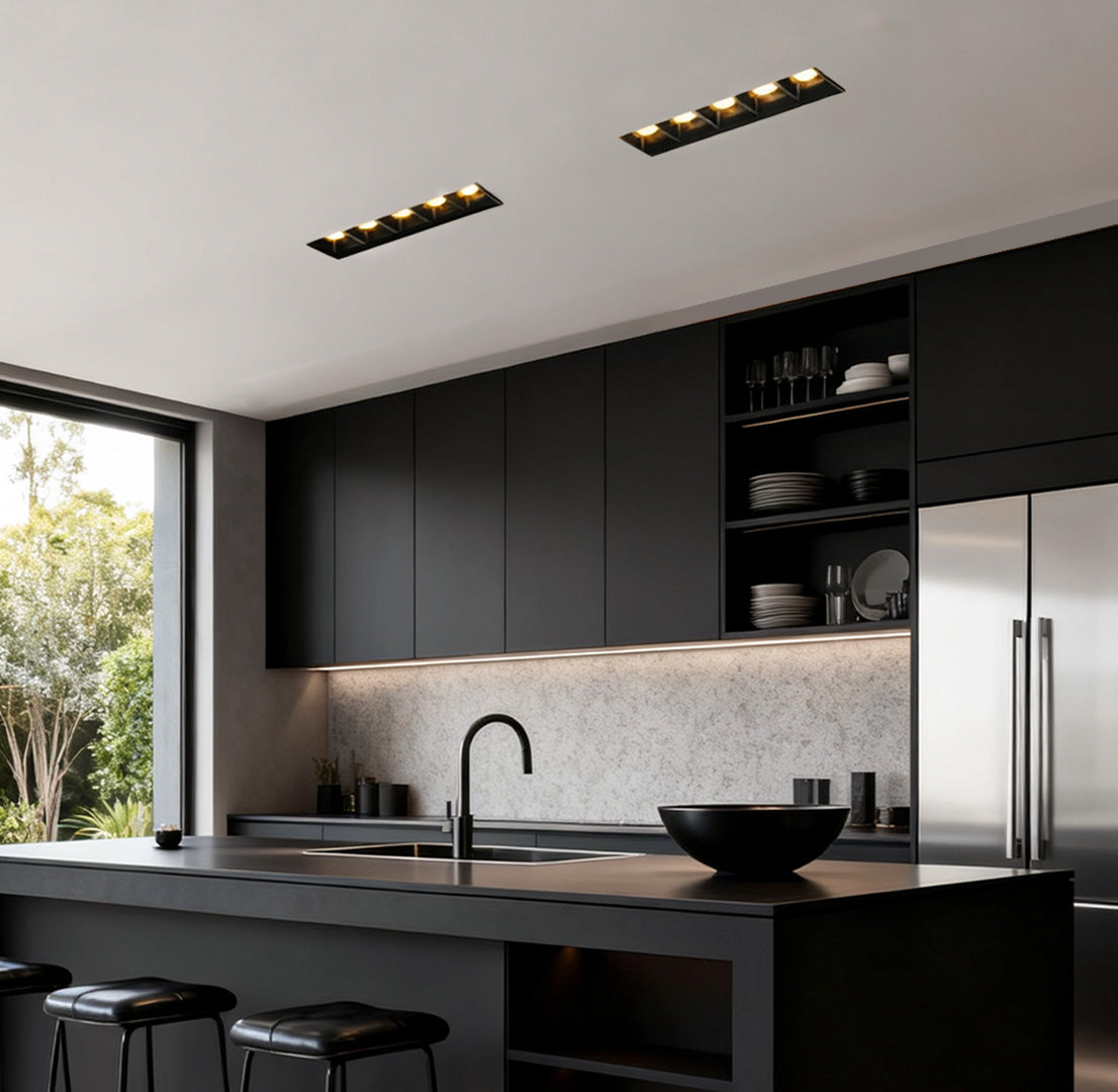 Frameless Linear Recessed LED Downlight — Aluminum, Anti-Glare, 5W / 10W / 20W, Warm & Neutral