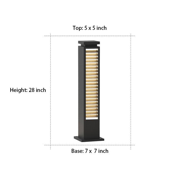 solar landscape decorative lighting outdoor waterproof led post lights