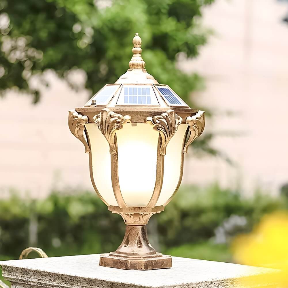 solar led outdoor pier mount post light 146 to 177 inches blackbronze finish