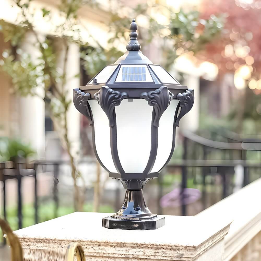 solar led outdoor pier mount post light 146 to 177 inches blackbronze finish