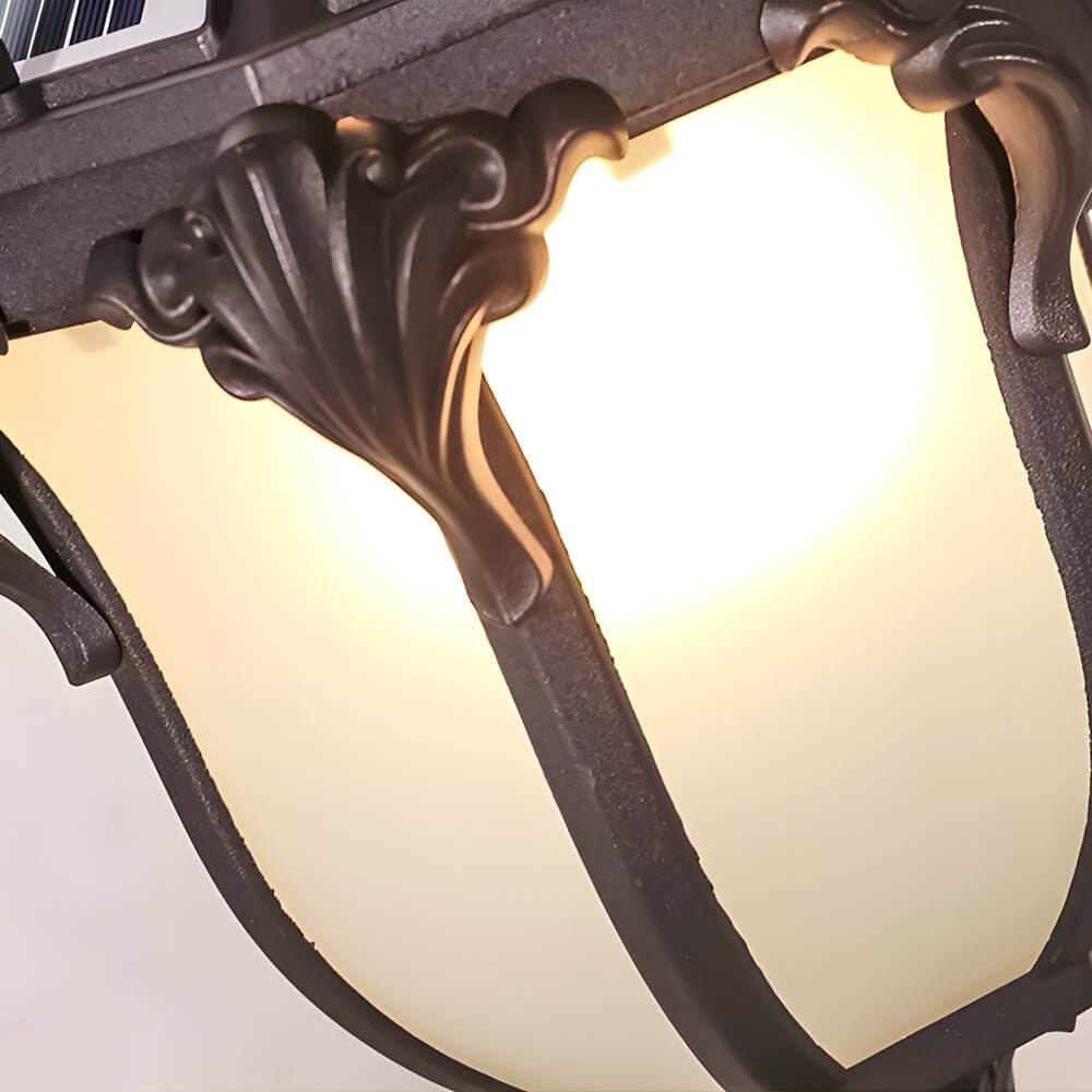solar led outdoor pier mount post light 146 to 177 inches blackbronze finish