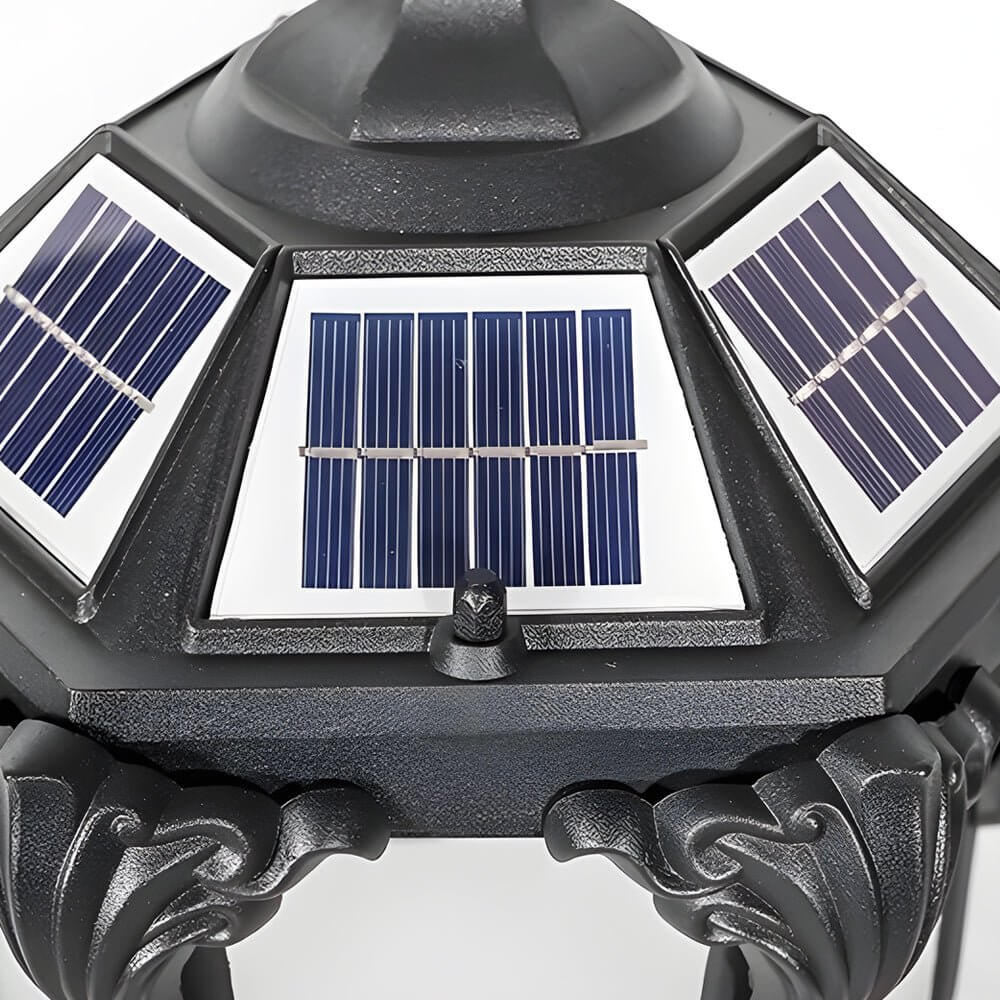 solar led outdoor pier mount post light 146 to 177 inches blackbronze finish