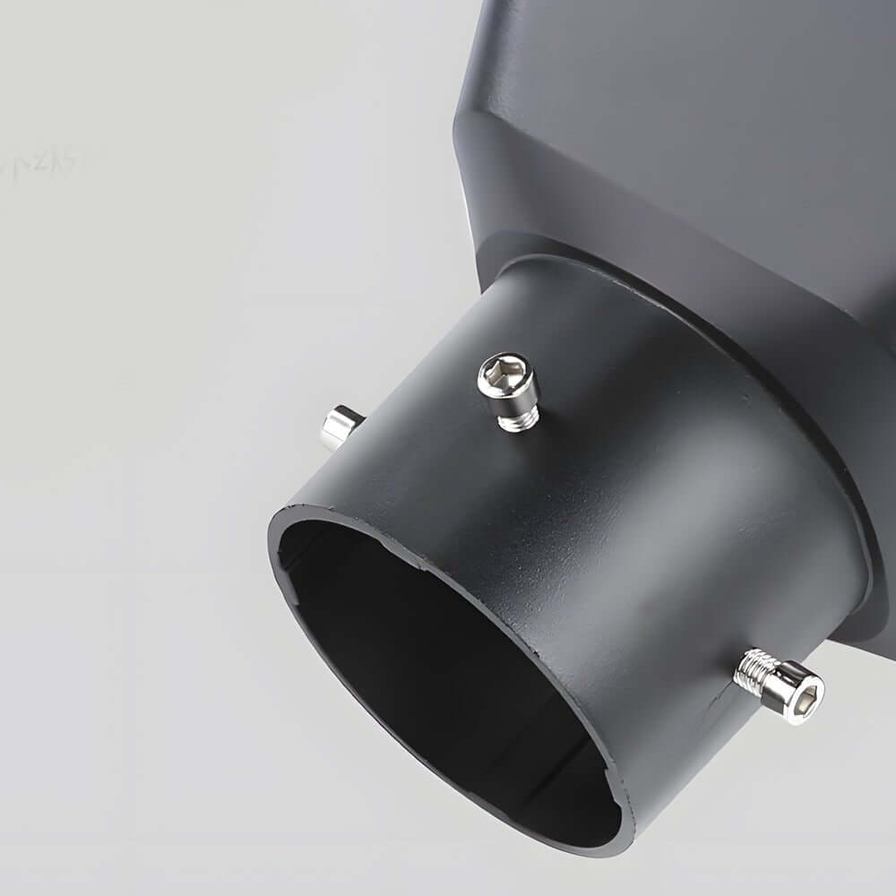 solar led square post street light 1 light black 98 in118 in