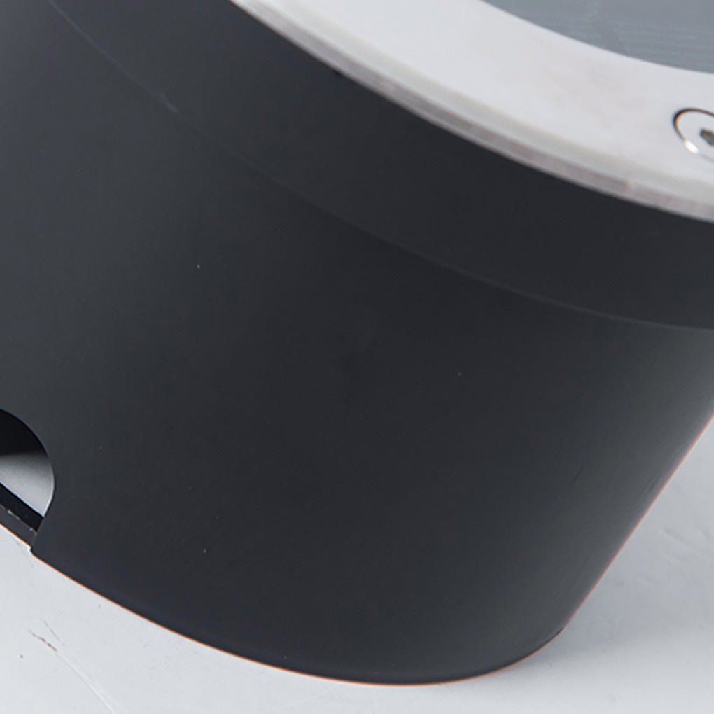 Solar LED Ground Dish Step & Deck Light — Aluminum Alloy and Glass, Top and Side Emitting, IP65 Weatherproof, Black